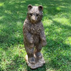 5060235335051 1 Enigma Marble Resin Standing Bear Garden Statue.jpg